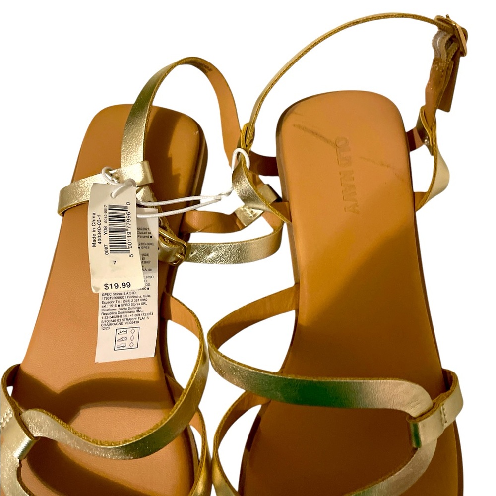 Old Navy Women's Gold Sandals